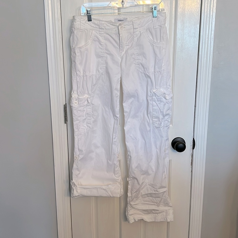 Express white cotton pants